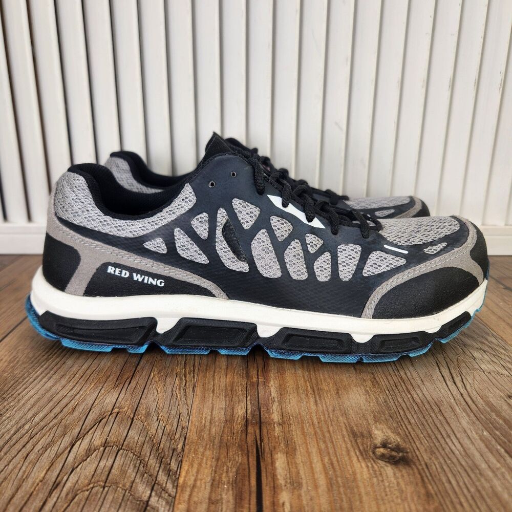 Red Wing Aluminum Toe Work Shoes Womens Size 8 B Gray Black Sneakers Model 2338